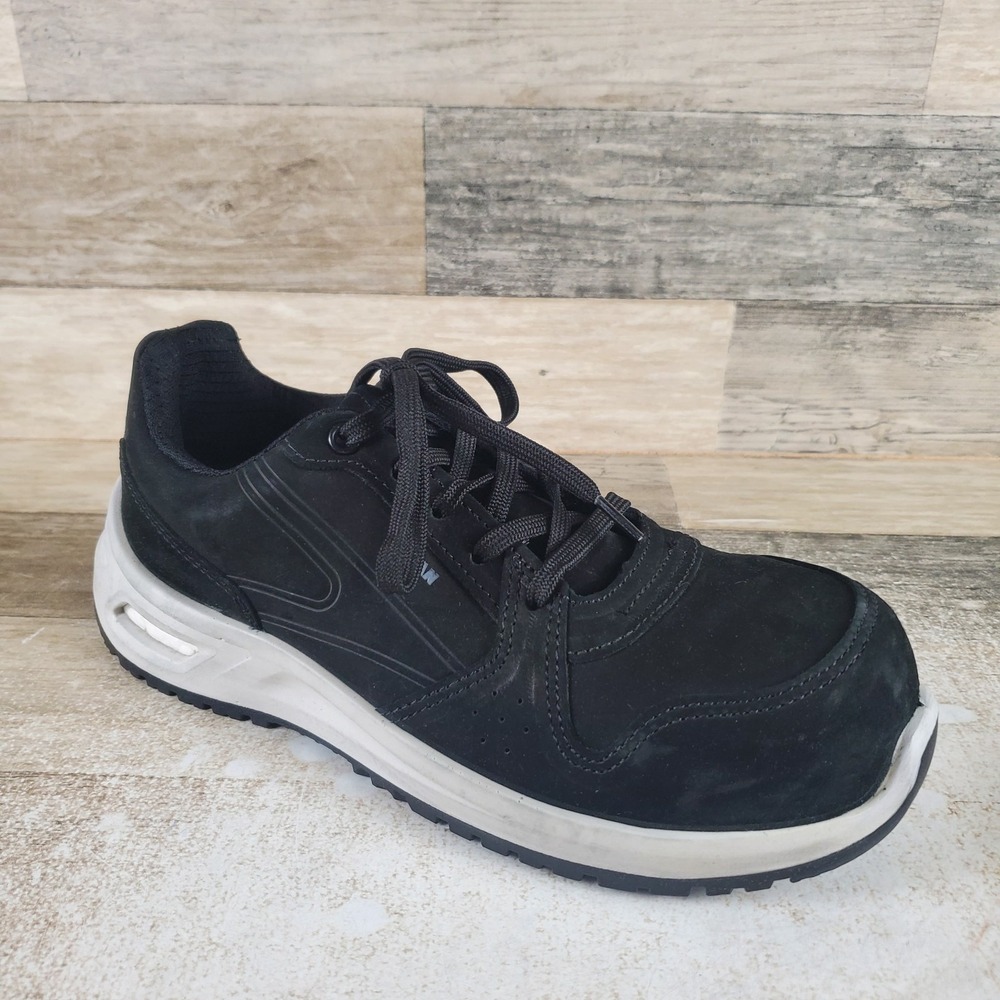 Voran Sportsafe Energy 610N Mens Work Shoes Sz 7.5 Black Composite Toe Lace Up